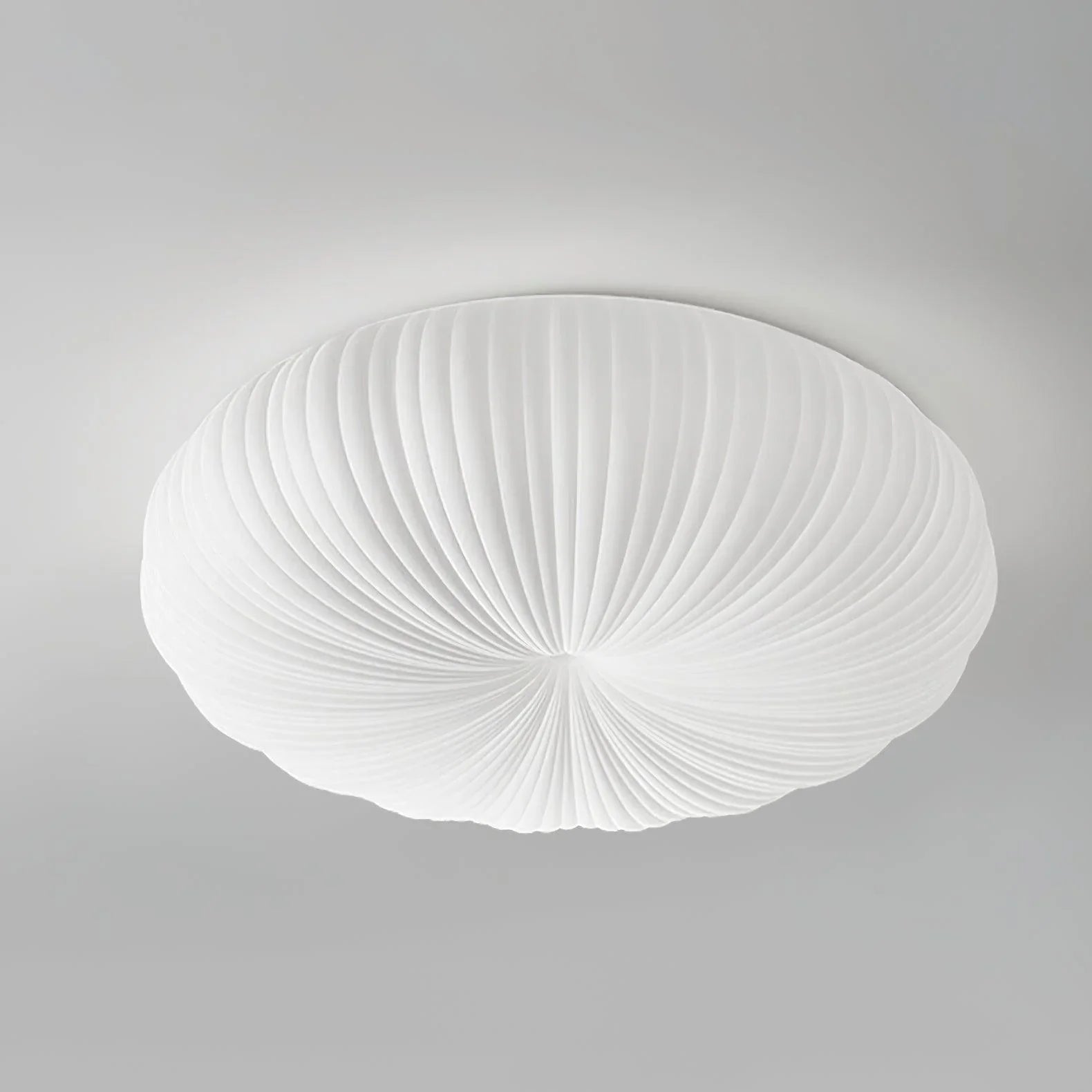 Lampa sufitowa nowoczesna led japandi muszla