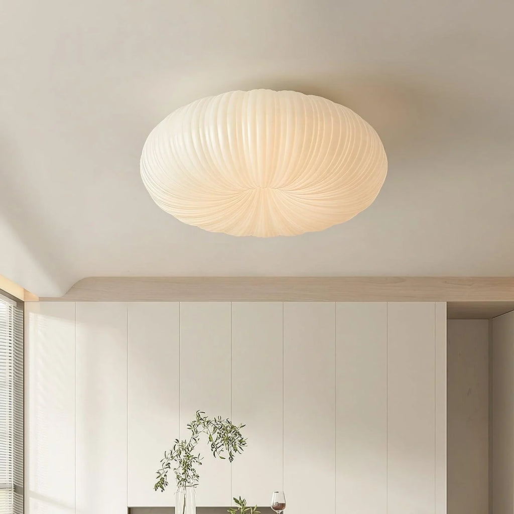Lampa sufitowa nowoczesna led japandi muszla