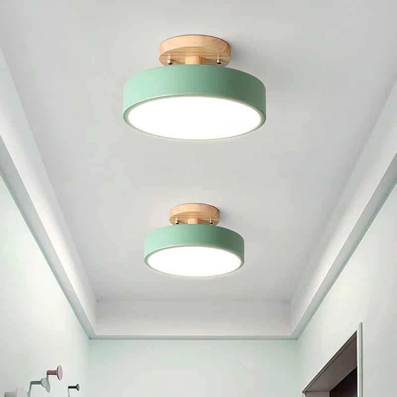 Lampa sufitowa nowoczesna led kompaktowa natynkowa