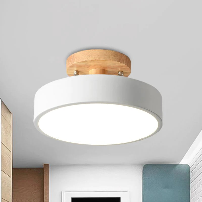 Lampa sufitowa nowoczesna led kompaktowa natynkowa