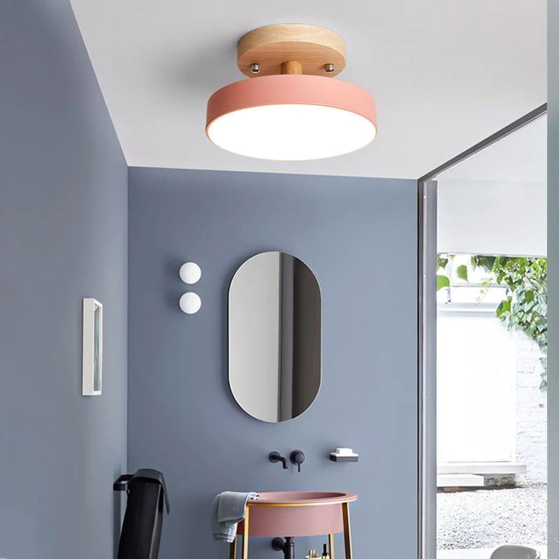 Lampa sufitowa nowoczesna led kompaktowa natynkowa
