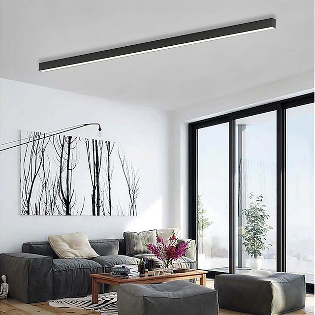 Lampa sufitowa nowoczesna liniowa LED