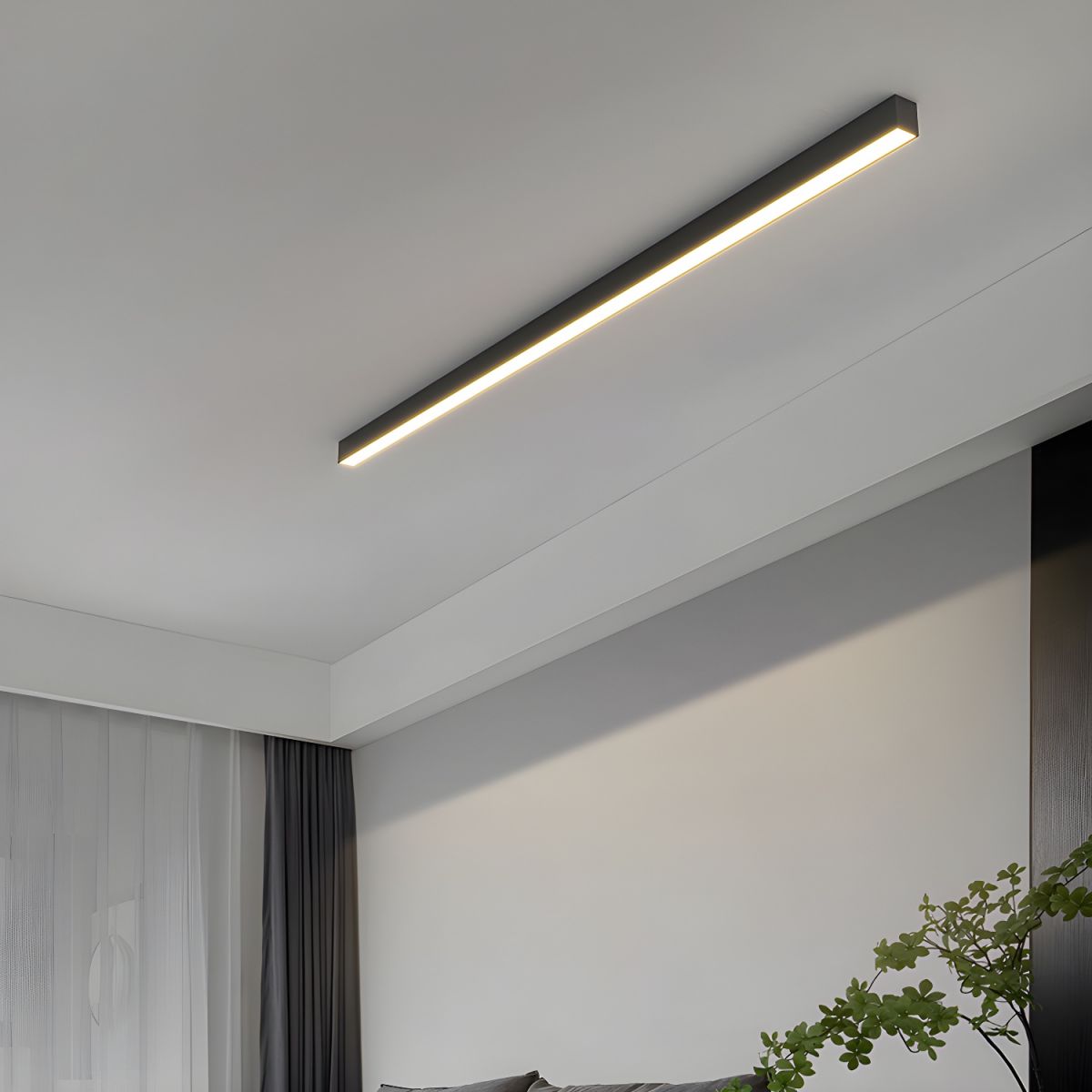 Lampa sufitowa nowoczesna liniowa LED