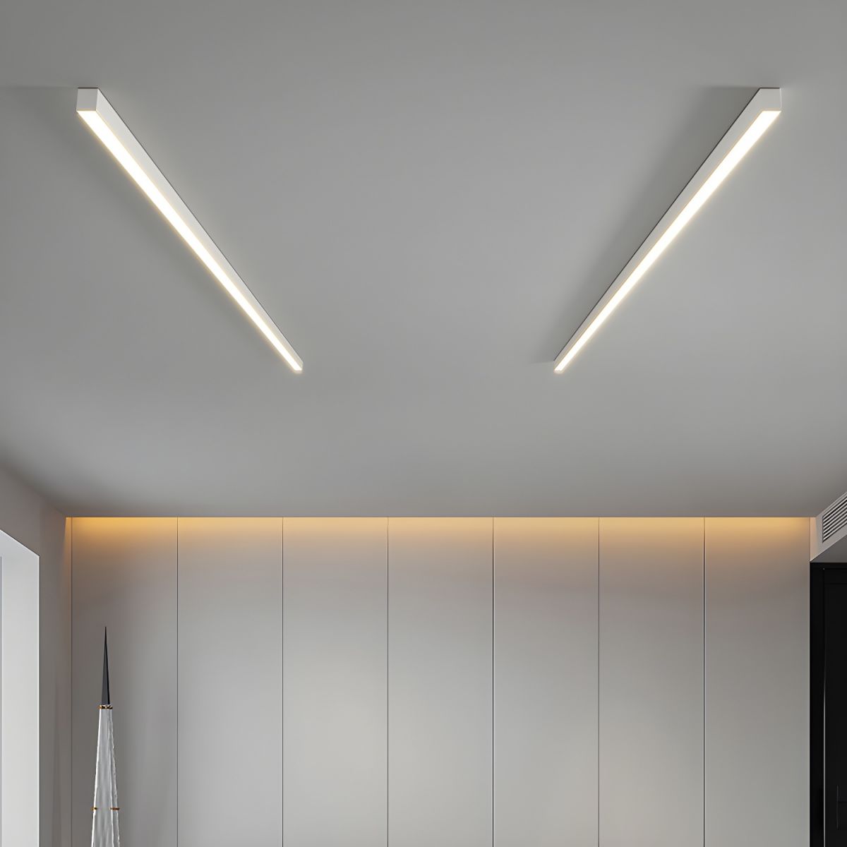 Lampa sufitowa nowoczesna liniowa LED