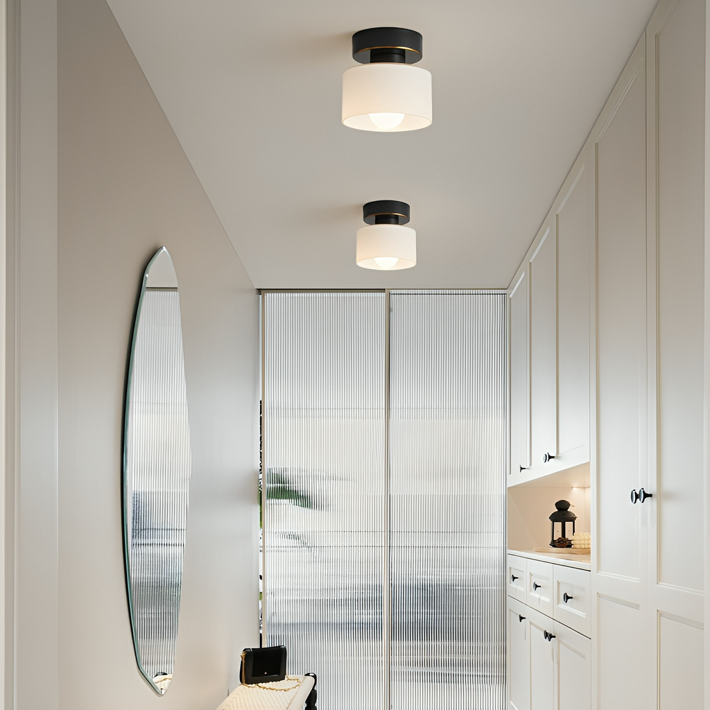 Lampa sufitowa nowoczesna minimalistyczna półplafonowa