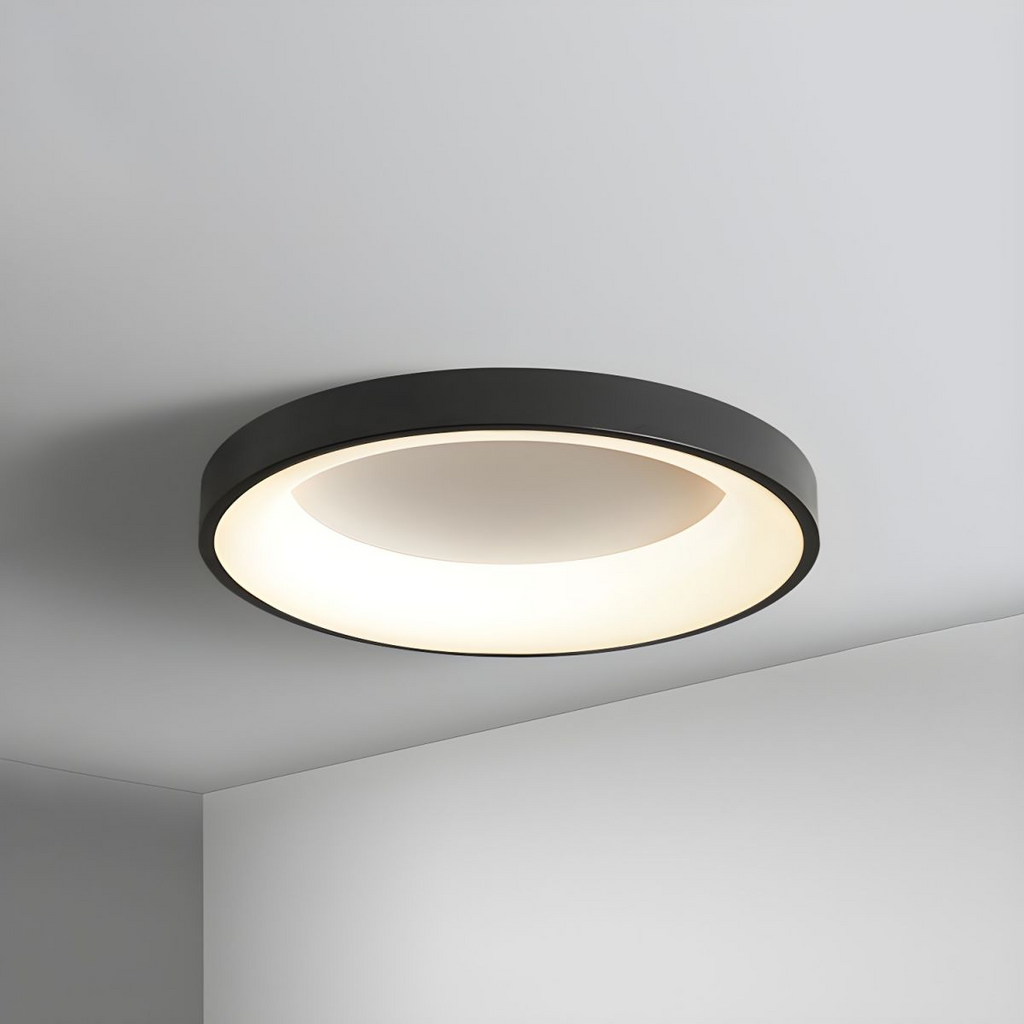 Lampa sufitowa nowoczesna okrągła bębnowa LED natynkowa