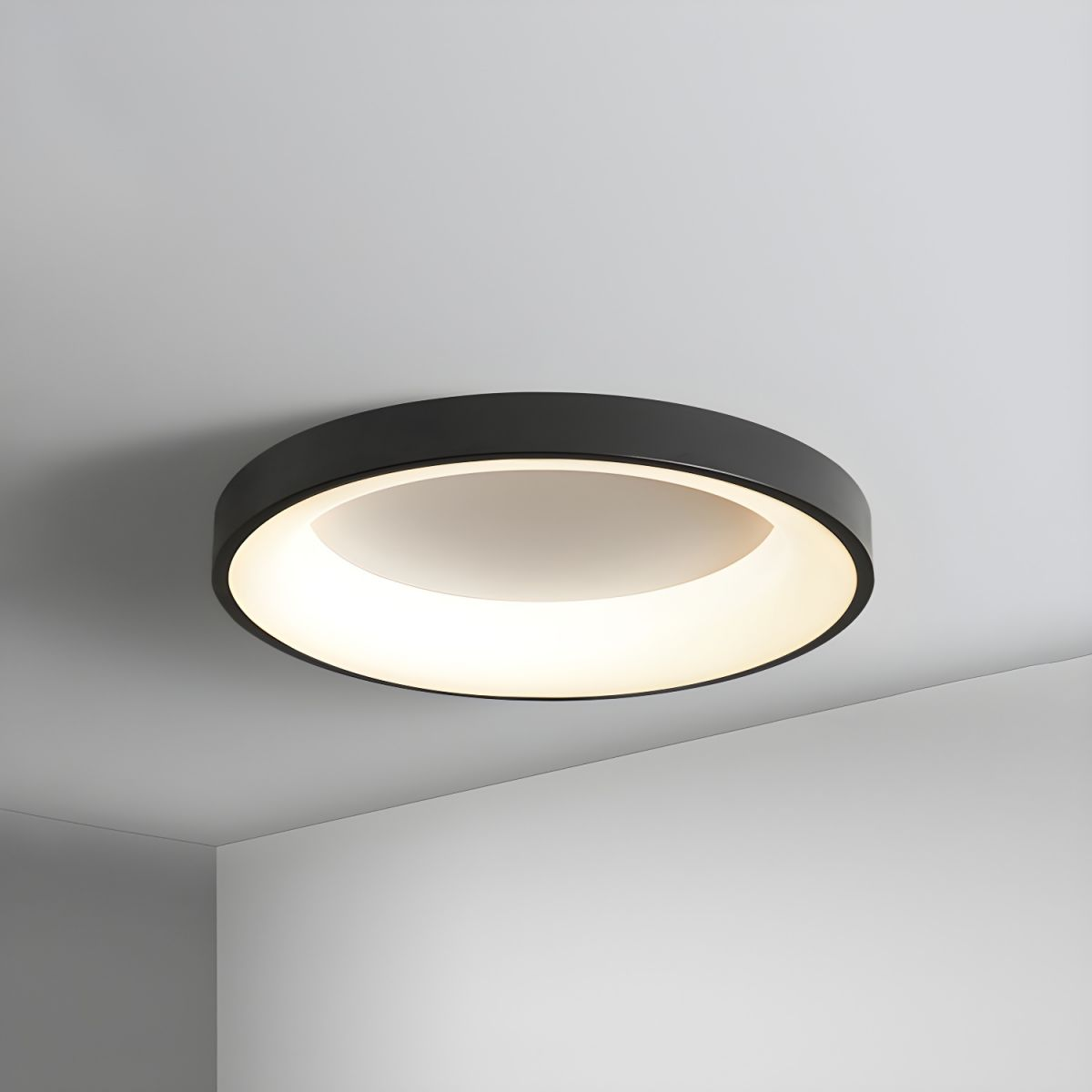 Lampa sufitowa nowoczesna okrągła bębnowa LED natynkowa