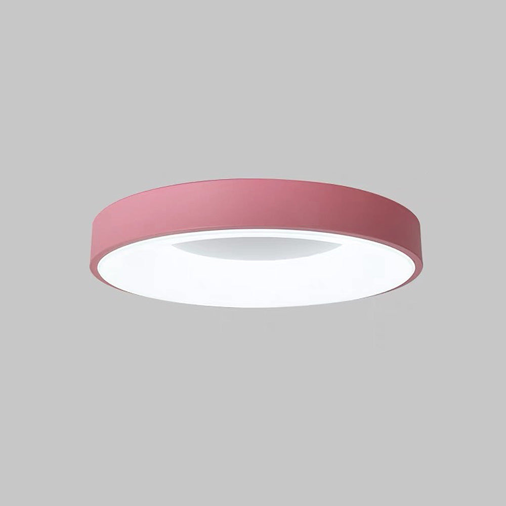 Lampa sufitowa nowoczesna okrągła bębnowa LED natynkowa