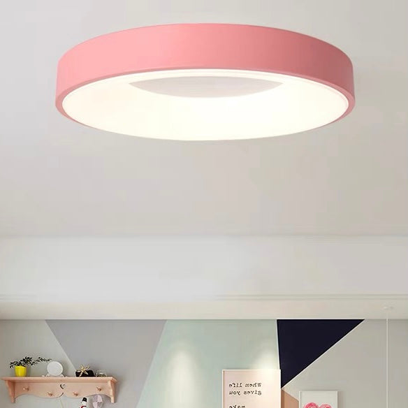 Lampa sufitowa nowoczesna okrągła bębnowa LED natynkowa