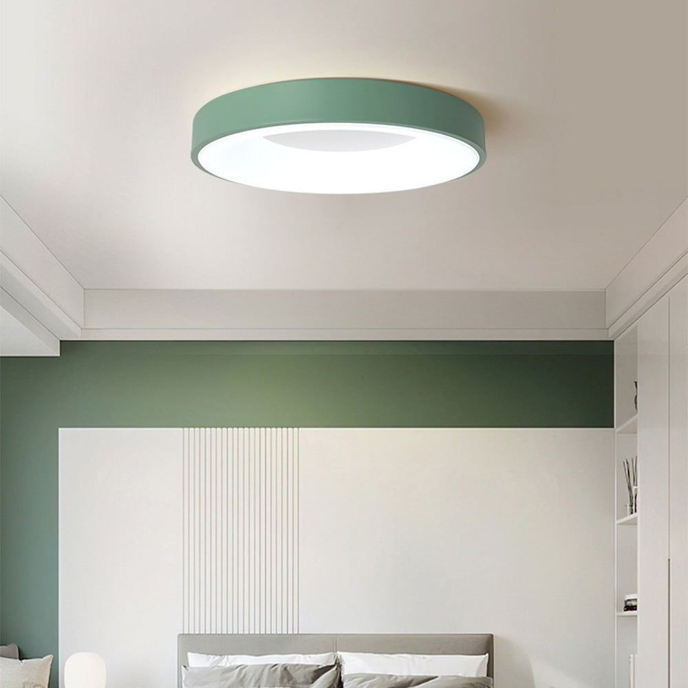 Lampa sufitowa nowoczesna okrągła bębnowa LED natynkowa
