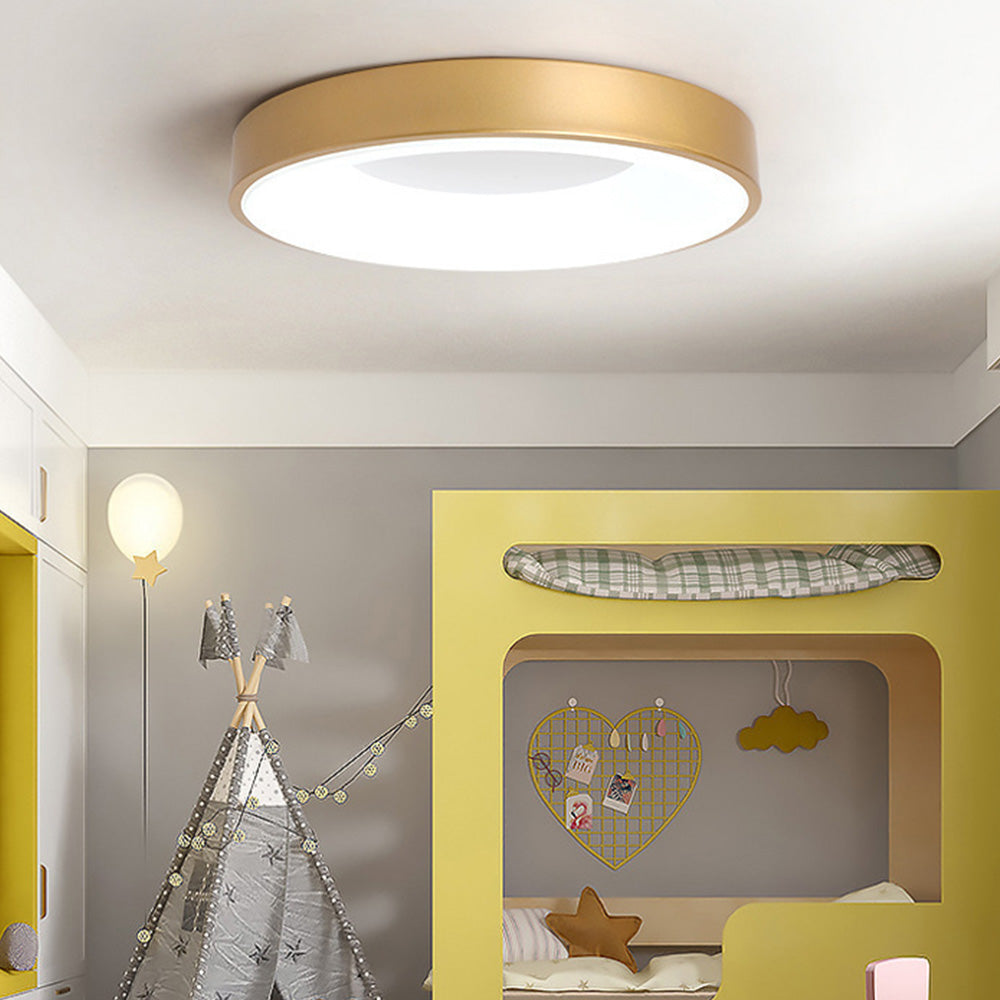 Lampa sufitowa nowoczesna okrągła bębnowa LED natynkowa