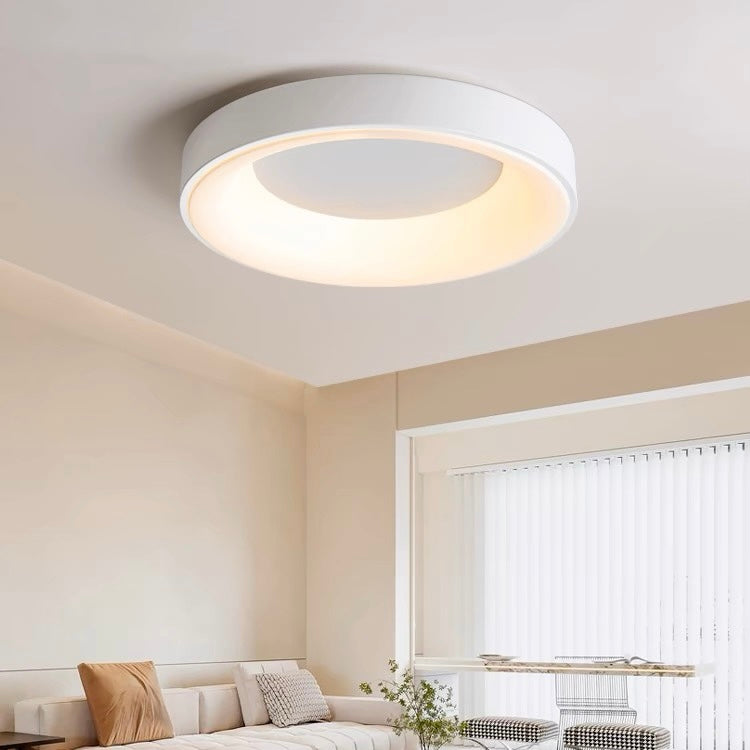 Lampa sufitowa nowoczesna okrągła bębnowa LED natynkowa