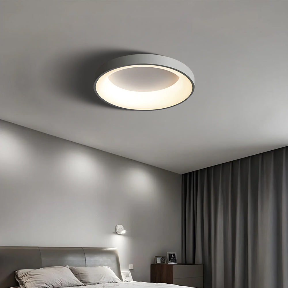 Lampa sufitowa nowoczesna okrągła bębnowa LED natynkowa