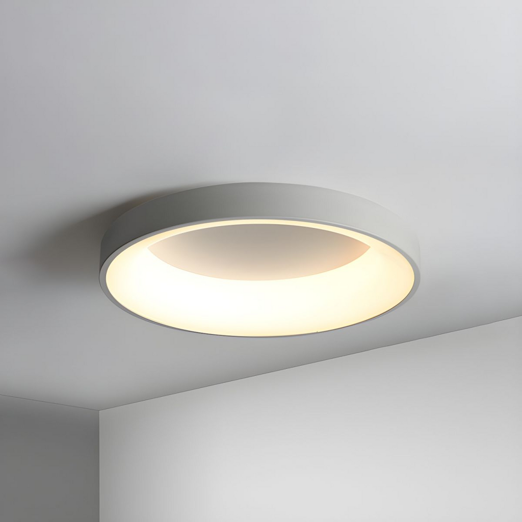 Lampa sufitowa nowoczesna okrągła bębnowa LED natynkowa