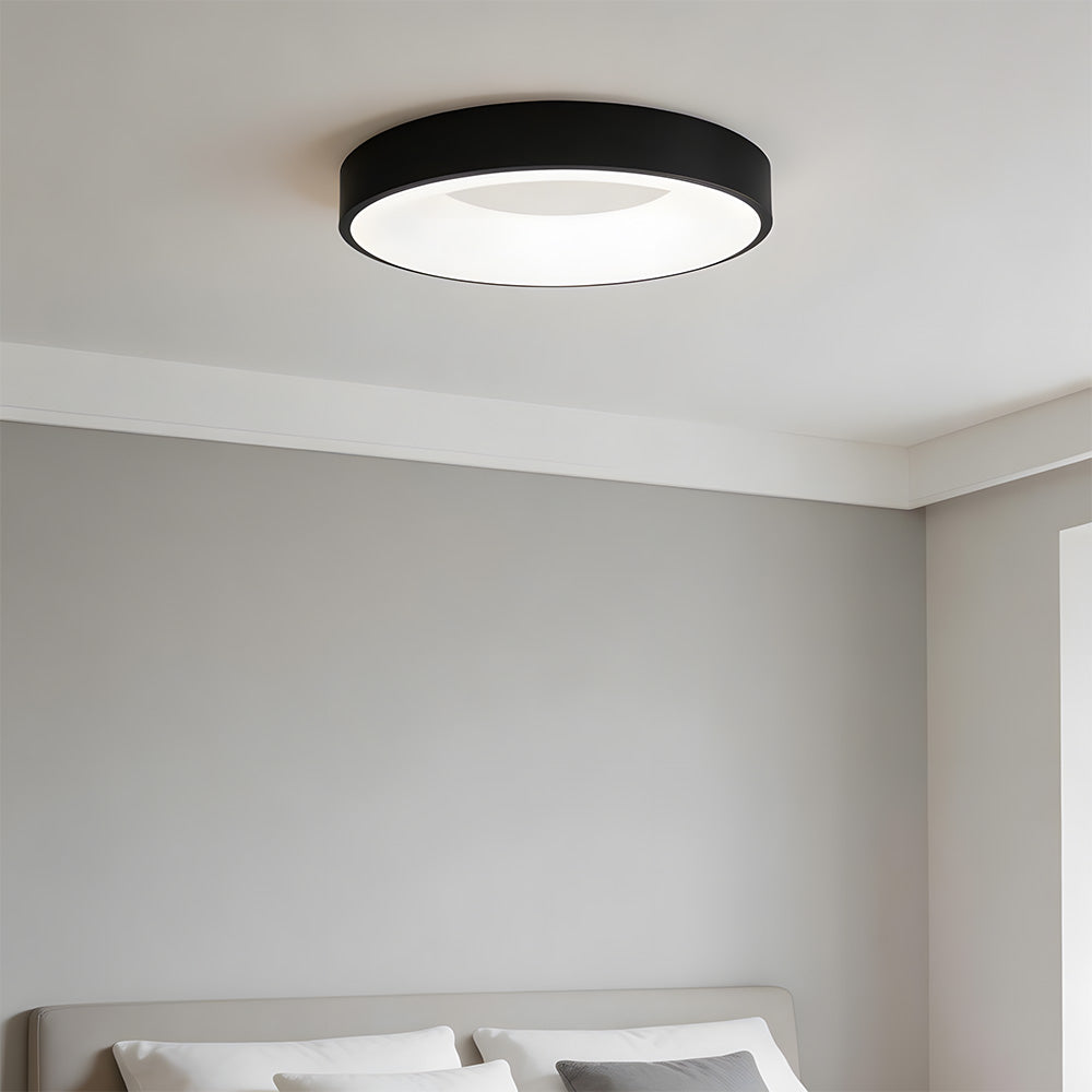 Lampa sufitowa nowoczesna okrągła bębnowa LED natynkowa