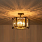 Lampa sufitowa nowoczesny kryształowy bęben