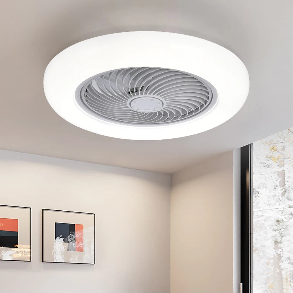 Ceiling lamp with fan LED remote control for the bedroom
