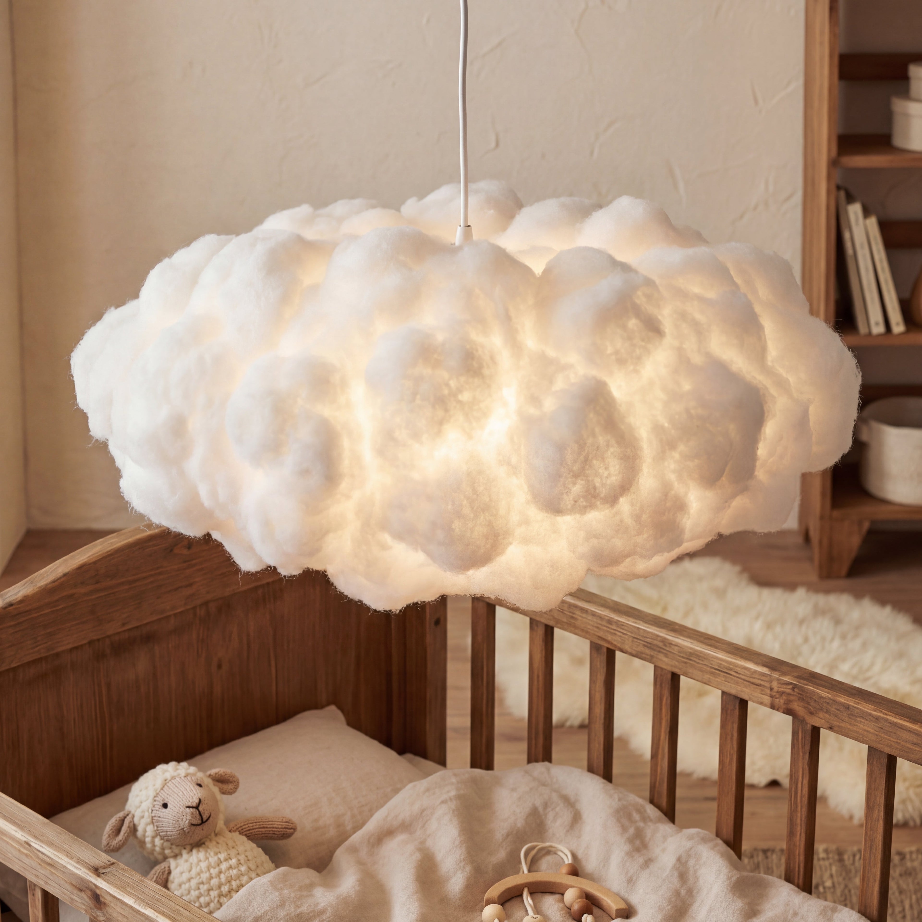Lampa wisząca LED chmura dekoracyjna