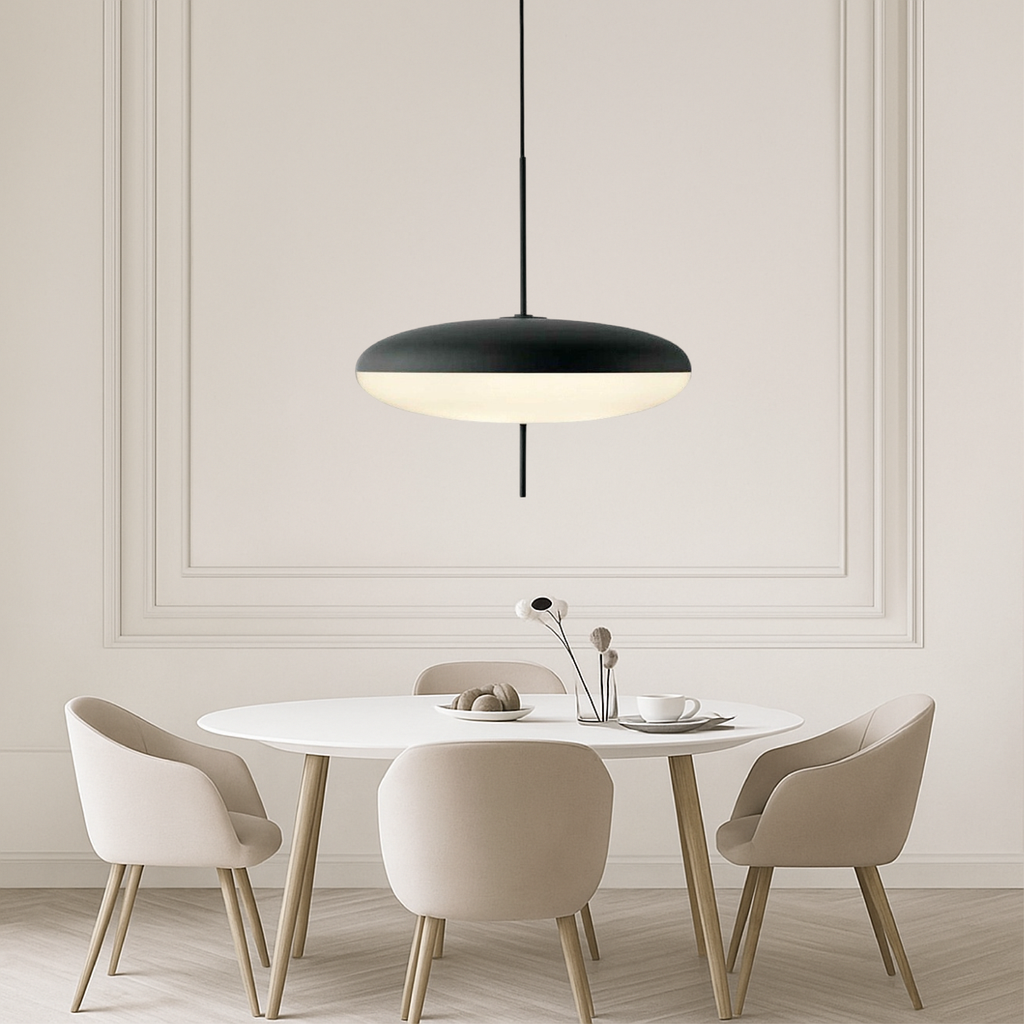 Lampa wisząca LED dysk minimalistyczna nowoczesna