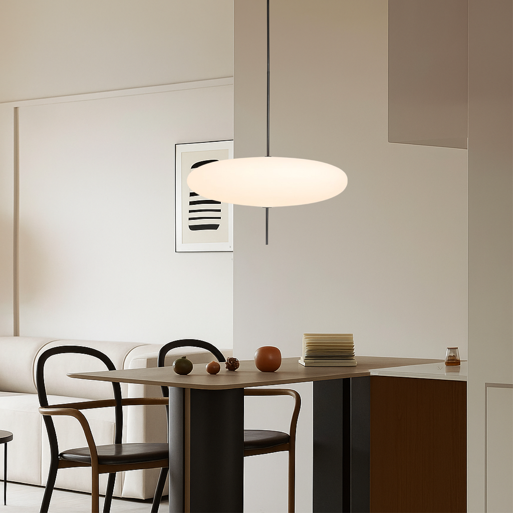 Lampa wisząca LED dysk minimalistyczna nowoczesna