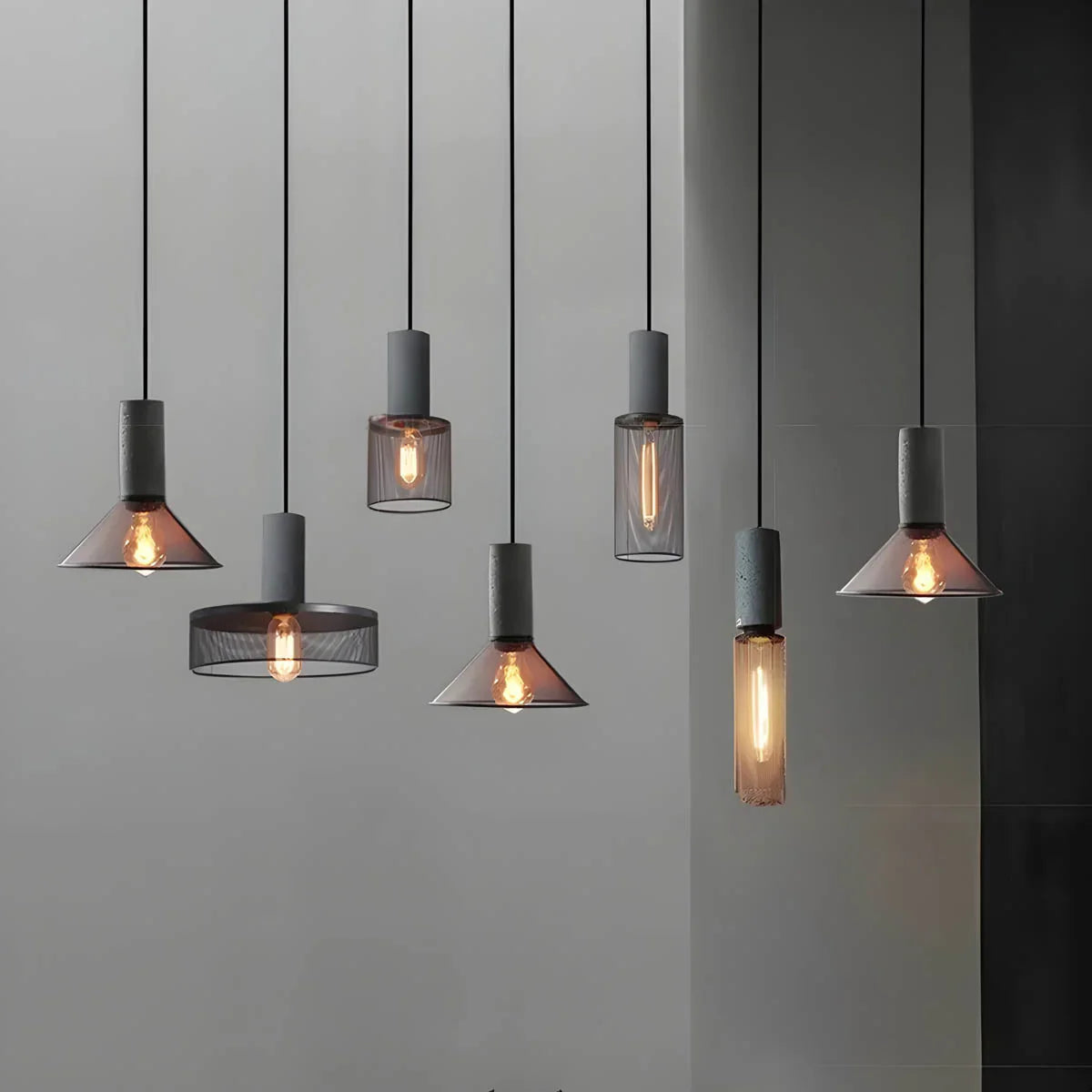 Lampa wisząca LED industrialna klatkowa