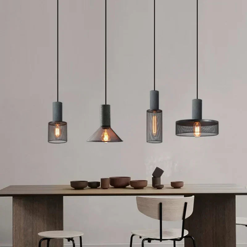 Lampa wisząca LED industrialna klatkowa