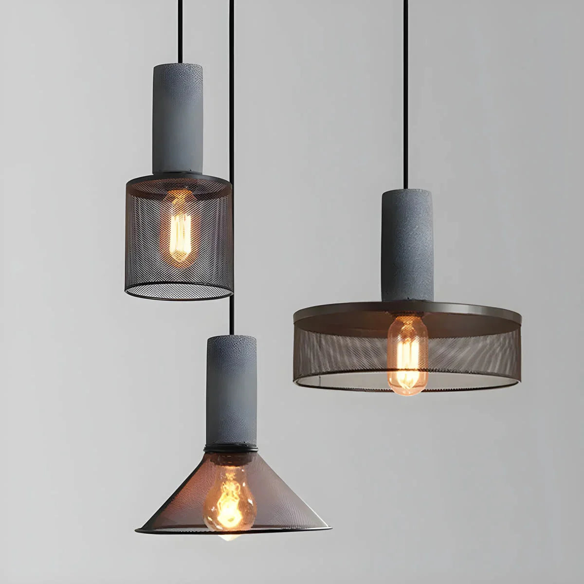 Lampa wisząca LED industrialna klatkowa