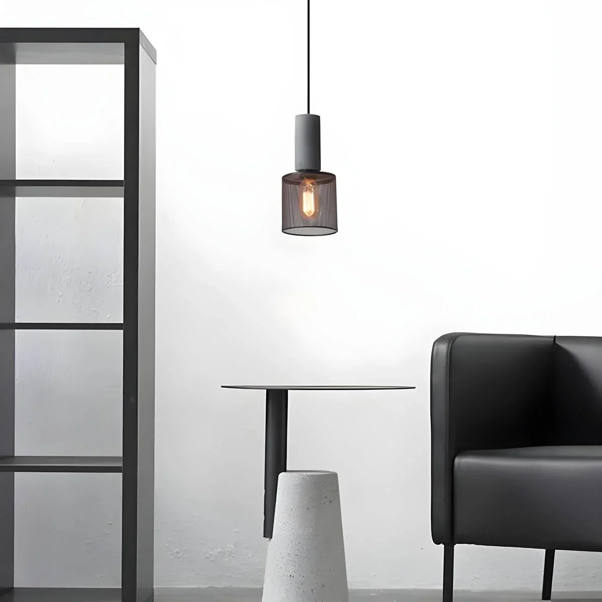 Lampa wisząca LED industrialna klatkowa