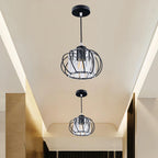 Lampa wisząca LED korytarz czarna