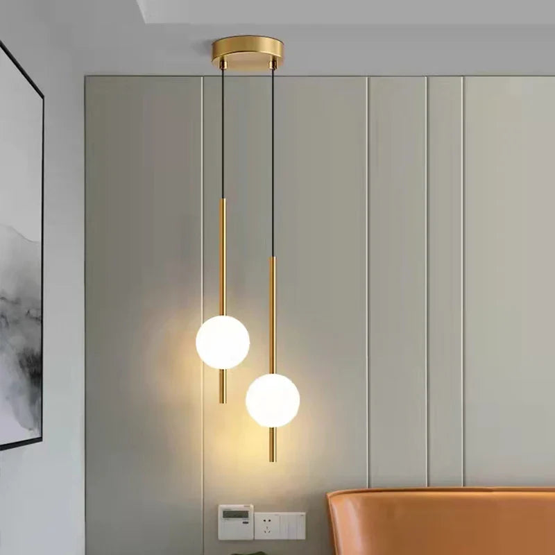 Lampa wisząca LED kula nowoczesna minimalistyczna