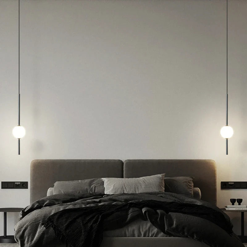 Lampa wisząca LED kula nowoczesna minimalistyczna