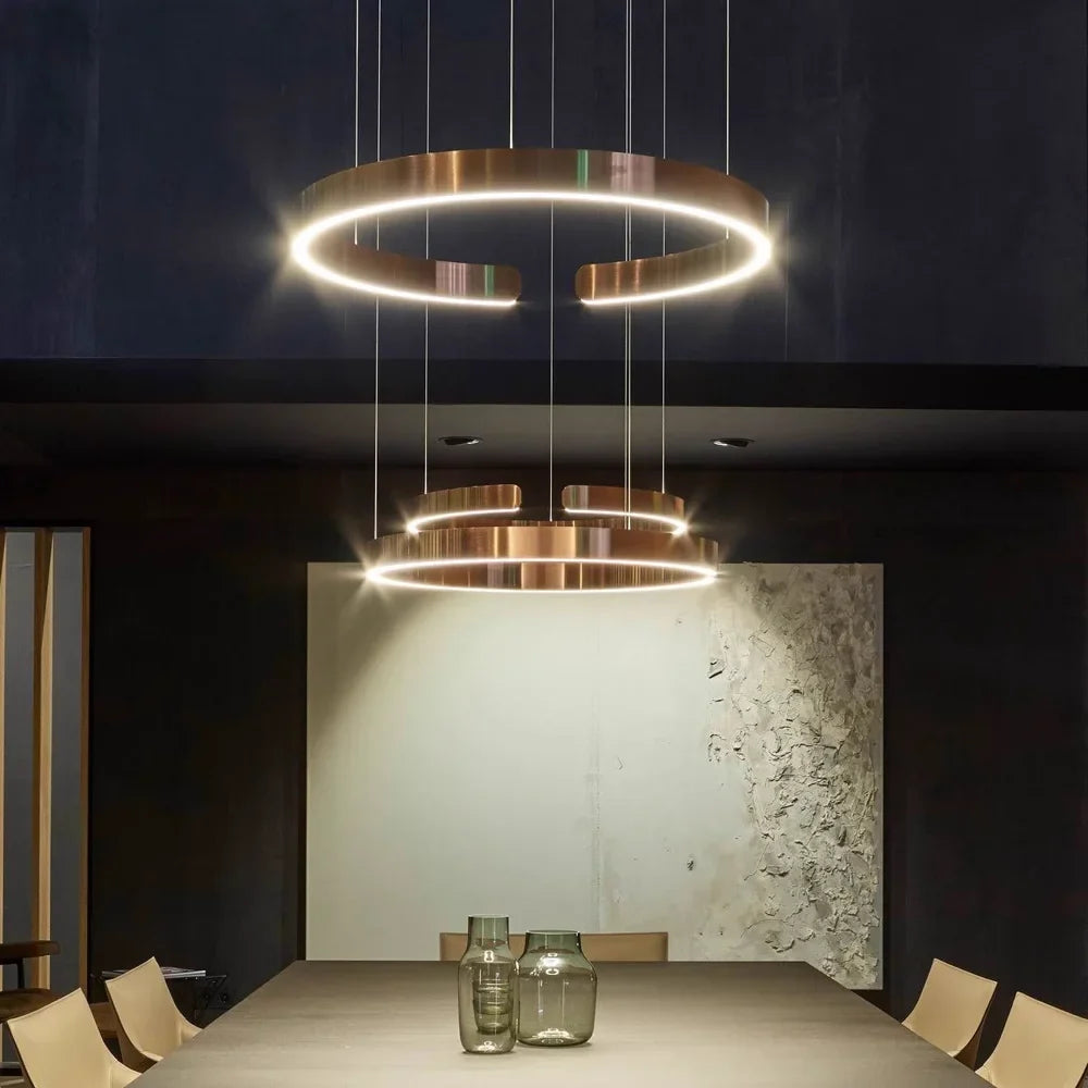 Lampa wisząca LED nowoczesna pierścieniowa minimalistyczna