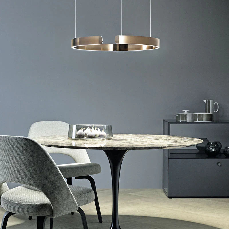 Lampa wisząca LED nowoczesna pierścieniowa minimalistyczna