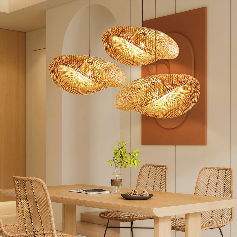 Lampa wisząca LED pleciona dekoracyjna nowoczesna