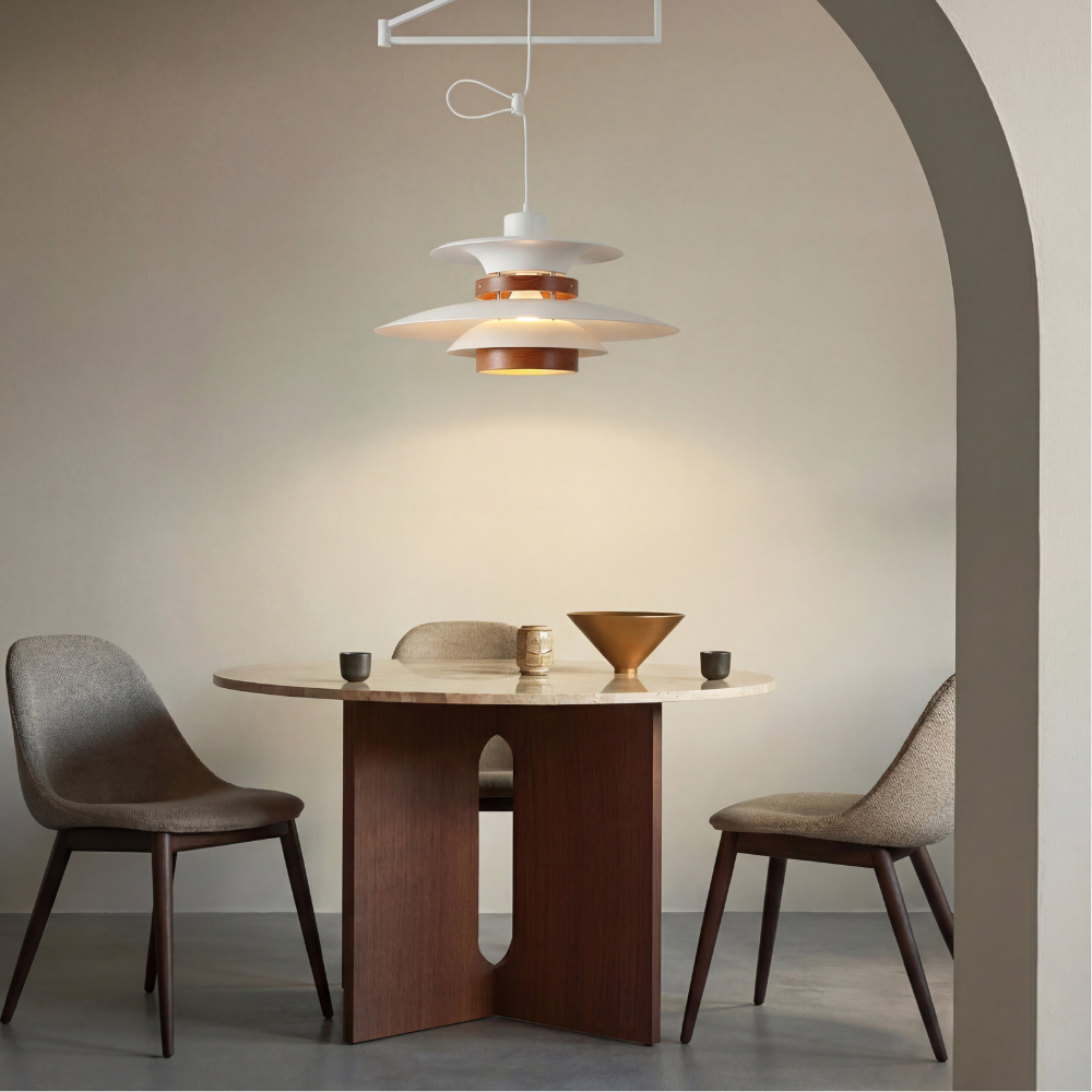 Nordic Minimalist Layered LED Pendant Lamp