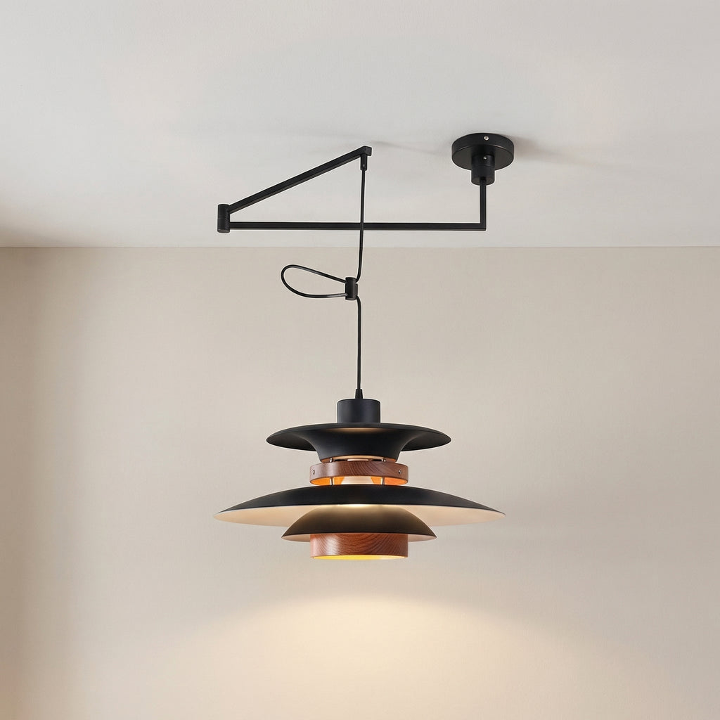 Nordic Minimalist Layered LED Pendant Lamp