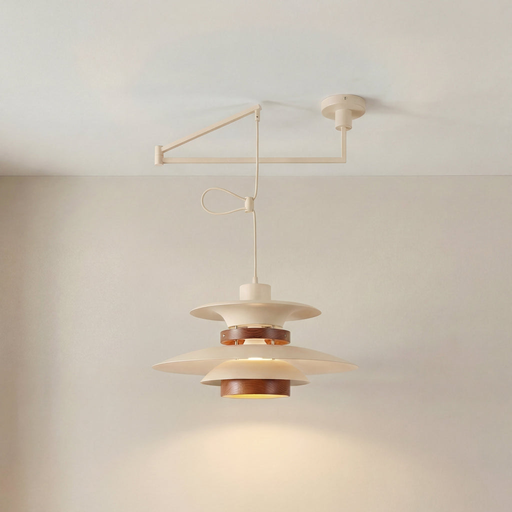 Nordic Minimalist Layered LED Pendant Lamp