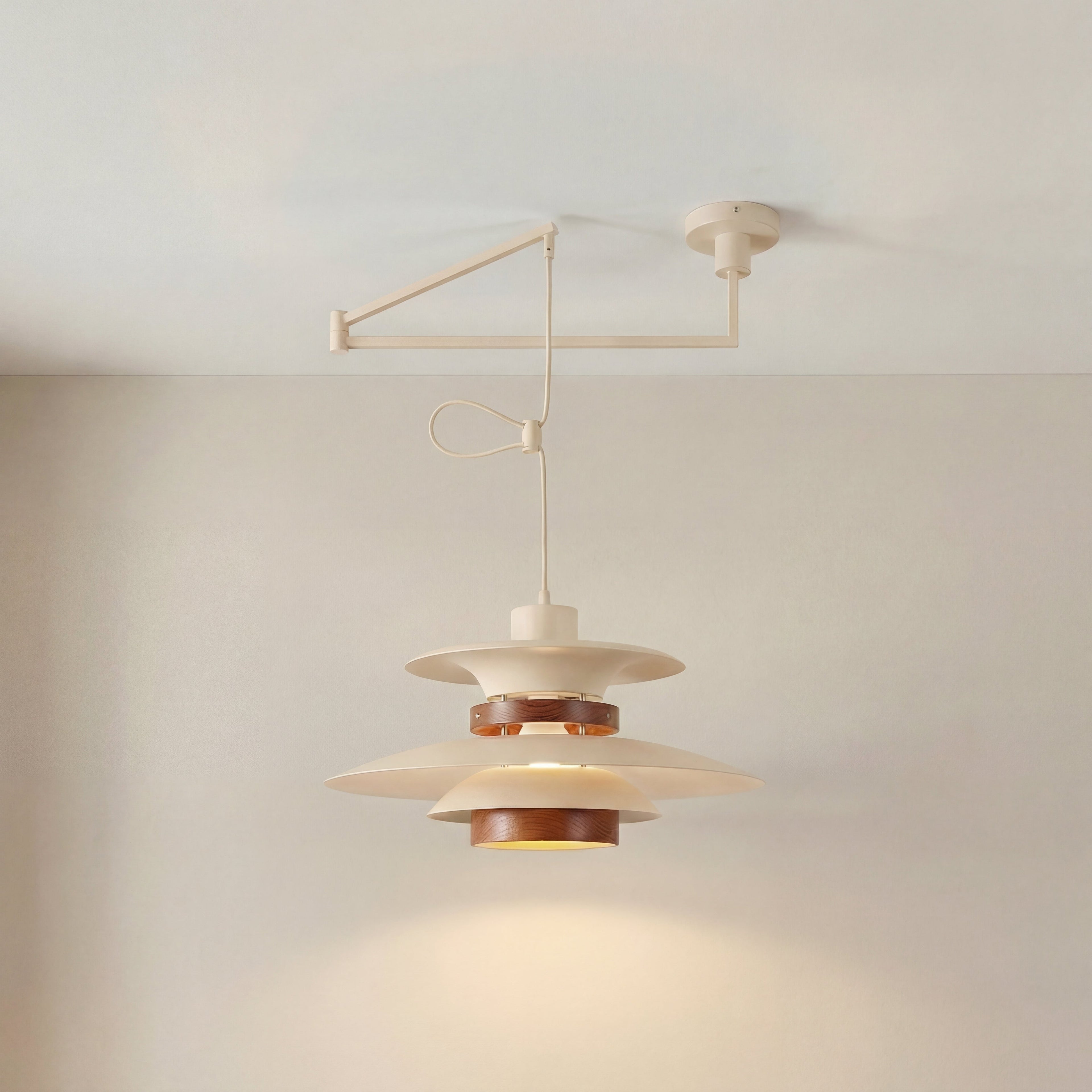Nordic Minimalist Layered LED Pendant Lamp