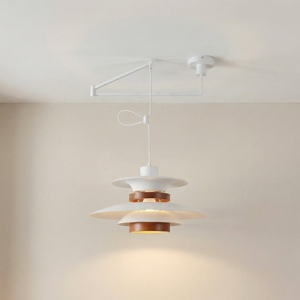 Nordic Minimalist Layered LED Pendant Lamp