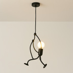 Lampa wisząca LED wspinająca postać nowoczesna