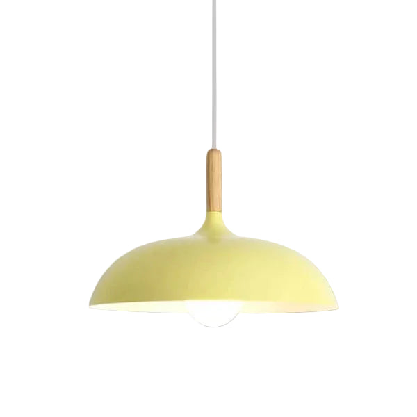 Lampa wisząca LED z kopułowym kloszem nad stół jadalniany