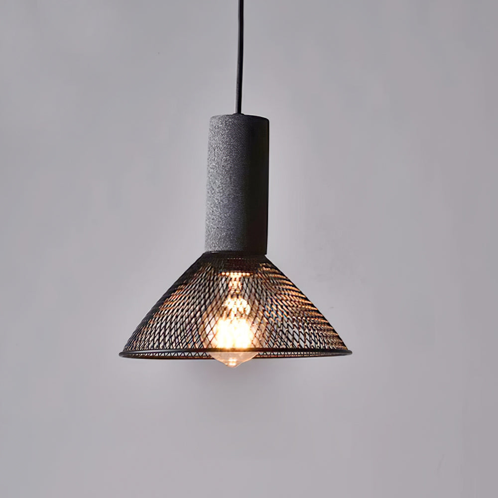 Modern minimalist industrial cylinder pendant lamp