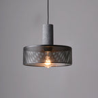 Modern minimalist industrial cylinder pendant lamp