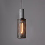 Modern minimalist industrial cylinder pendant lamp