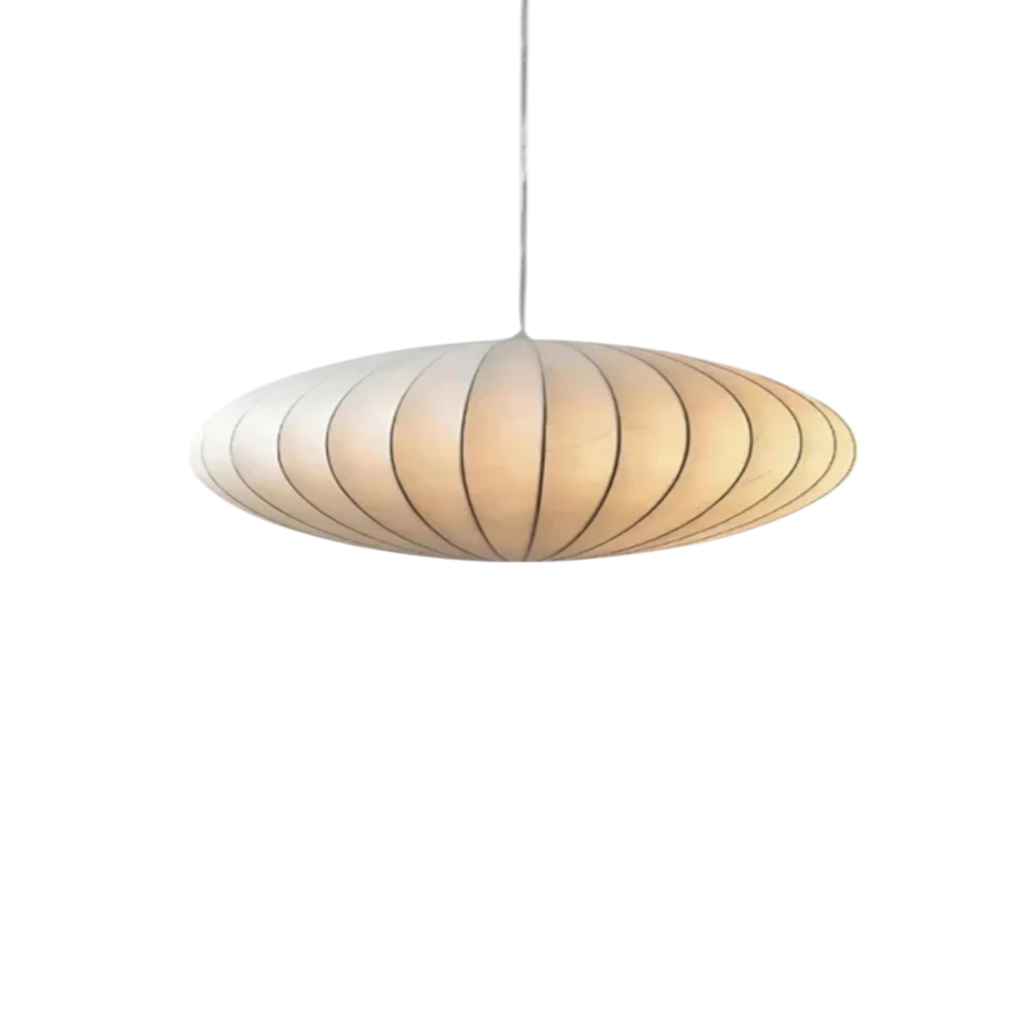 Oval Japandi pendant lamp