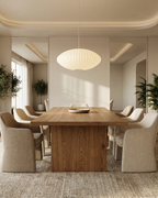 Oval Japandi pendant lamp