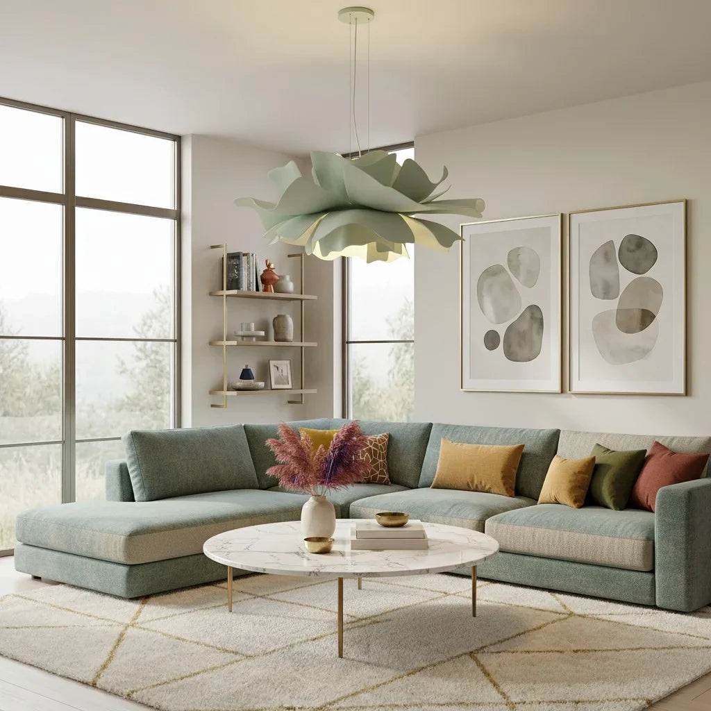 Modern Floral LED Pendant Light