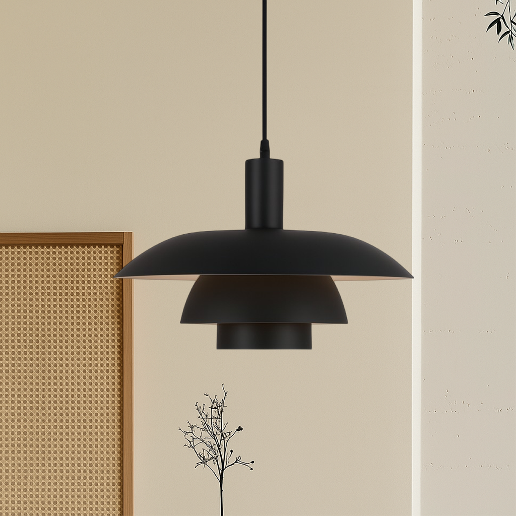 Lampa wisząca nordycka nowoczesna warstwowa minimalistyczna
