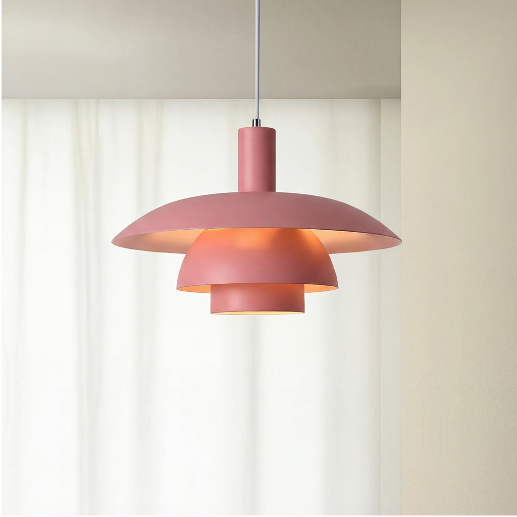 Lampa wisząca nordycka nowoczesna warstwowa minimalistyczna