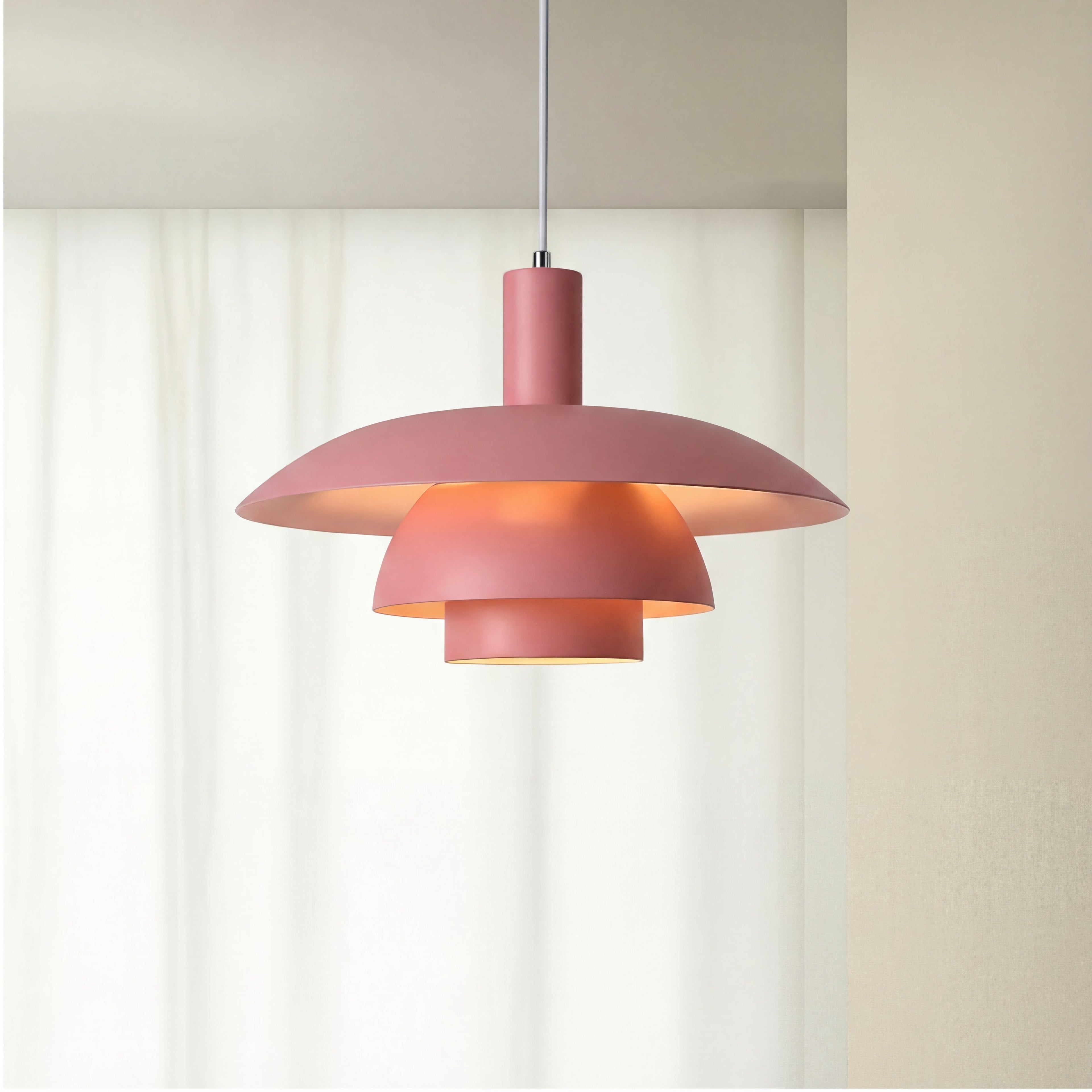 Lampa wisząca nordycka nowoczesna warstwowa minimalistyczna